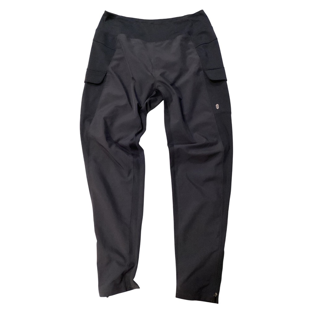 FREE COUNTRY Womens‎ Cargo Pants Black L G Activewear Athletic Zip Ankle